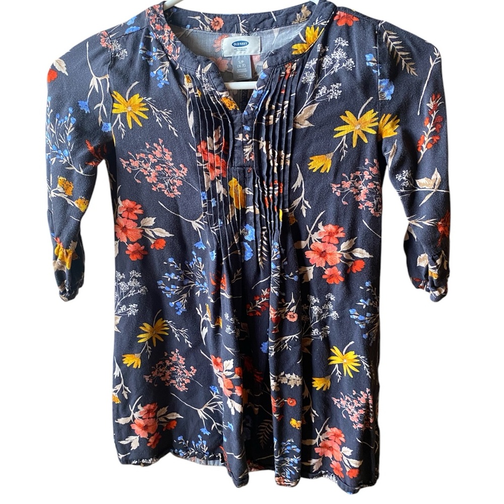 Old Navy tunic floral dress size 6-7